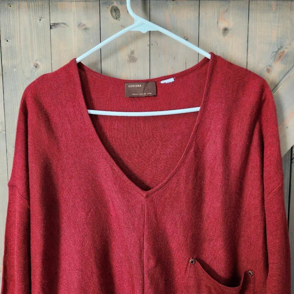 Kerisma Wool Blend Oversized Pocket Sweater Medium / Large